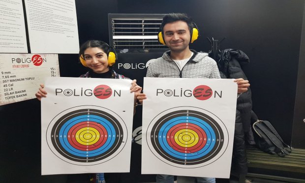 Tabanca eğitimi uzun ve kısa mesafe atış poligon